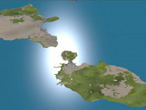 Messina city italy 150km 3D Model