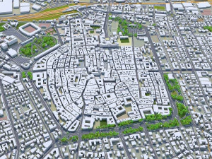 Cidade de Modena It&aacute;lia 150 km Modelo 3D