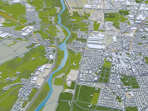 Modena city italy 150km 3D-Modell