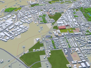 Modena city italy 150km 3D Model