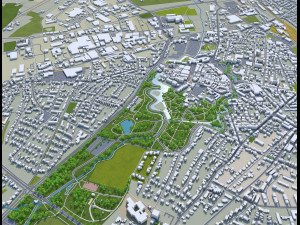 Moers city germany 40km Modelo 3D