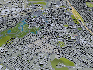 Moers city germany 40km Modelo 3D