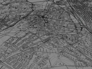 Moers city germany 40km Modelo 3D