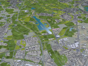 Moers city germany 40km Modelo 3D