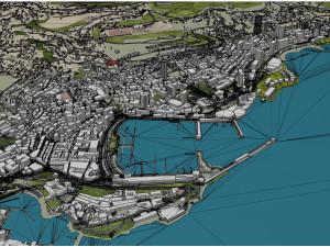 Monaco city principality 20km Modelo 3D