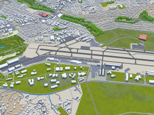 Monterey city california 20km 3D 模型