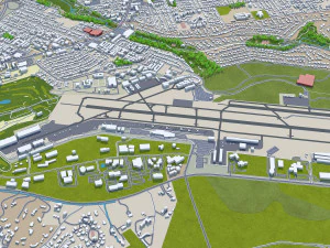 Monterey city california 20km 3D Model
