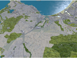 Monterey city california 20km 3D 模型