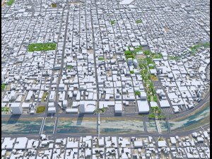 Monterrey city mexico 60km 3D Model