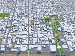 Monterrey city mexico 60km 3D Model