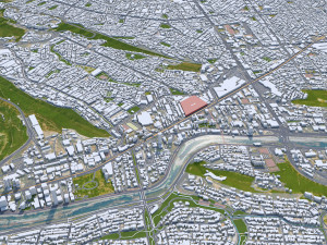Monterrey city mexico 60km 3D Model