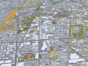 Monterrey city mexico 60km 3D Model