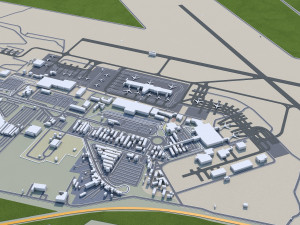 Monterrey city mexico 60km 3D Model