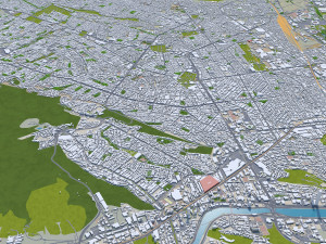 Monterrey city mexico 60km 3D Model