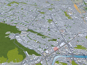 Monterrey city mexico 60km 3D Model