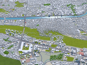 Monterrey city mexico 60km 3D Model