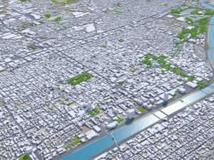 Monterrey city mexico 60km 3D Model