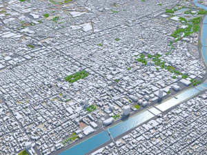 Monterrey city mexico 60km 3D Model