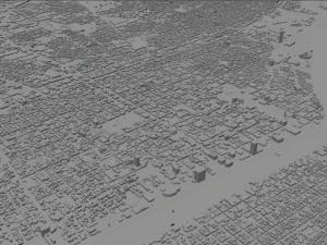 Monterrey city mexico 60km 3D Model
