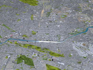Monterrey city mexico 60km 3D Model