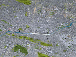 Monterrey city mexico 60km 3D Model