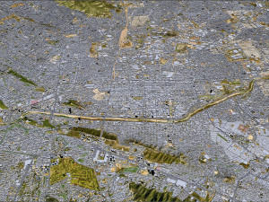 Monterrey city mexico 60km 3D Model