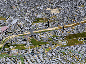 Monterrey city mexico 60km 3D Model