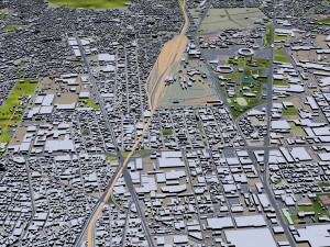 Monterrey city mexico 60km 3D Model