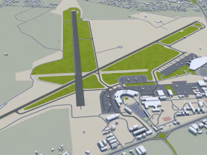 우루과이 몬테비데오 시 80km 3D 모델