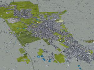 Montevideo city uruguay 80km Modello 3D