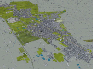 우루과이 몬테비데오 시 80km 3D 모델