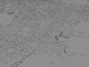 우루과이 몬테비데오 시 80km 3D 모델