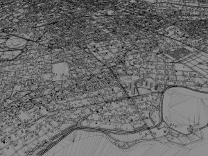 우루과이 몬테비데오 시 80km 3D 모델