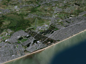 Montevideo city uruguay 80km Modello 3D