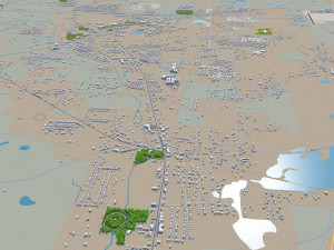 Montgomery prattville millbrook city alabama usa 60km 3D-Modell