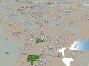 Montgomery prattville millbrook cidade alabama eua 60 km Modelo 3D