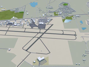 Montgomery prattville millbrook cidade alabama eua 60 km Modelo 3D