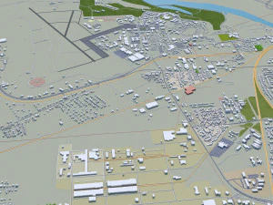 Montgomery prattville millbrook cidade alabama eua 60 km Modelo 3D