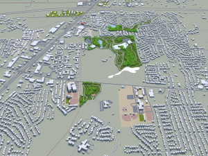 Montgomery prattville millbrook city alabama usa 60km 3D-Modell