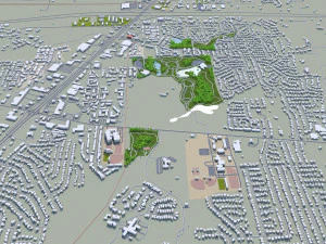 Montgomery prattville millbrook cidade alabama eua 60 km Modelo 3D
