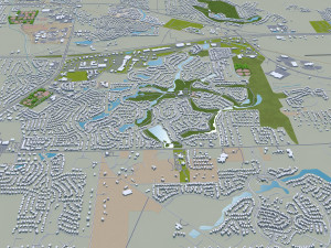 Montgomery prattville millbrook city alabama usa 60km 3D-Modell
