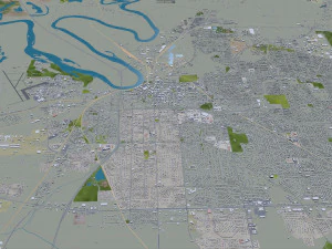 Montgomery prattville millbrook cidade alabama eua 60 km Modelo 3D