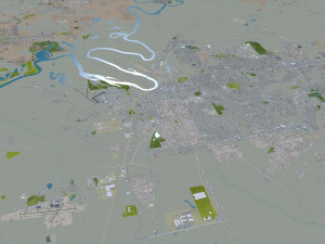 Montgomery prattville millbrook city alabama usa 60km 3D-Modell