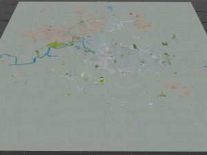 Montgomery prattville millbrook city alabama usa 60km 3D-Modell