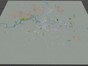 Montgomery prattville millbrook cidade alabama eua 60 km Modelo 3D