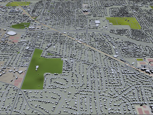 Montgomery prattville millbrook city alabama usa 60km 3D-Modell