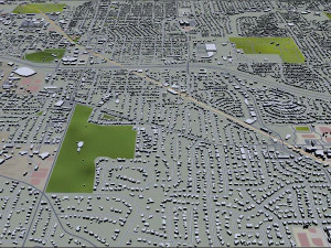 Montgomery prattville millbrook cidade alabama eua 60 km Modelo 3D