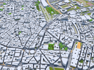 Montpellier city france 30km 3D 模型