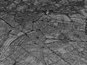 Montpellier city france 30km 3D 模型