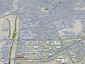 Mosul city iraq 50km 3Dモデル